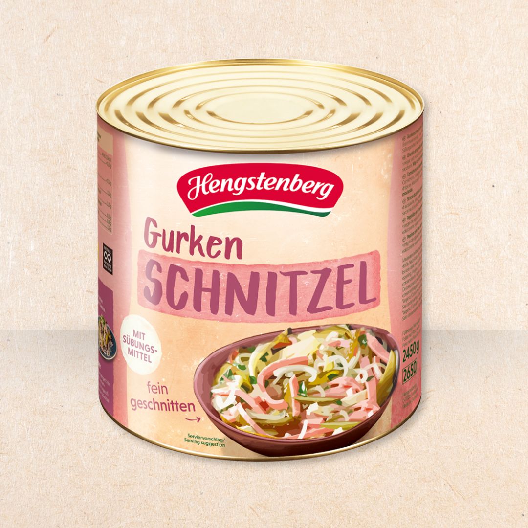 Gurkenschnitzel im Großgebinde
