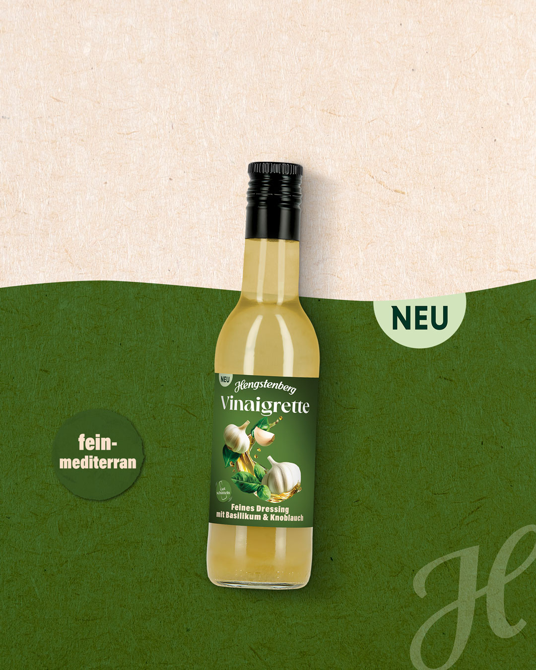Vinaigrette Basilikum & Knoblauch