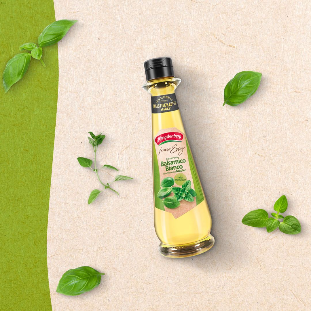 Condimento Balsamico Bianco mediterrane Kräuter 250ml - Feine Essige von Hengste