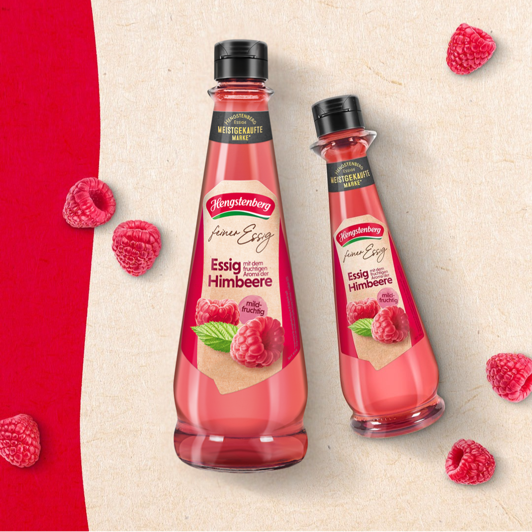 Essig mit dem fruchtigen Aroma der Himbeere 500ml - Feine Essige von Hengstenber