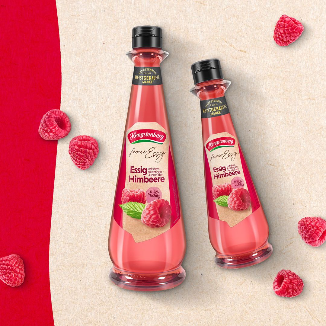 Essig mit dem fruchtigen Aroma der Himbeere 500ml - Feine Essige von Hengstenber