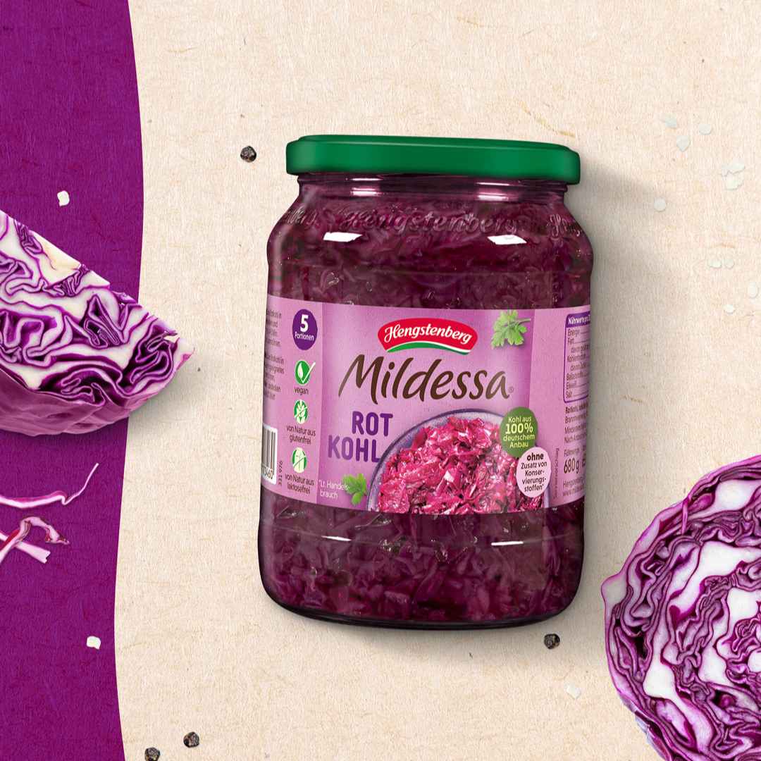 Rotkohl im Glas