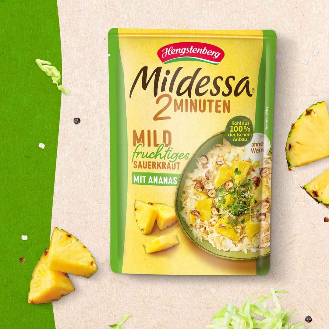 Mildessa Mildes Sauerkraut verfeinert mit Ananas