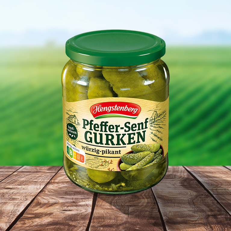 Pfeffer-Senf Gurken