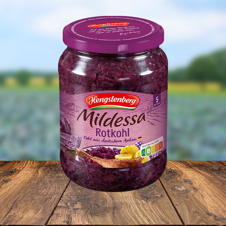 Rotkohl im Glas