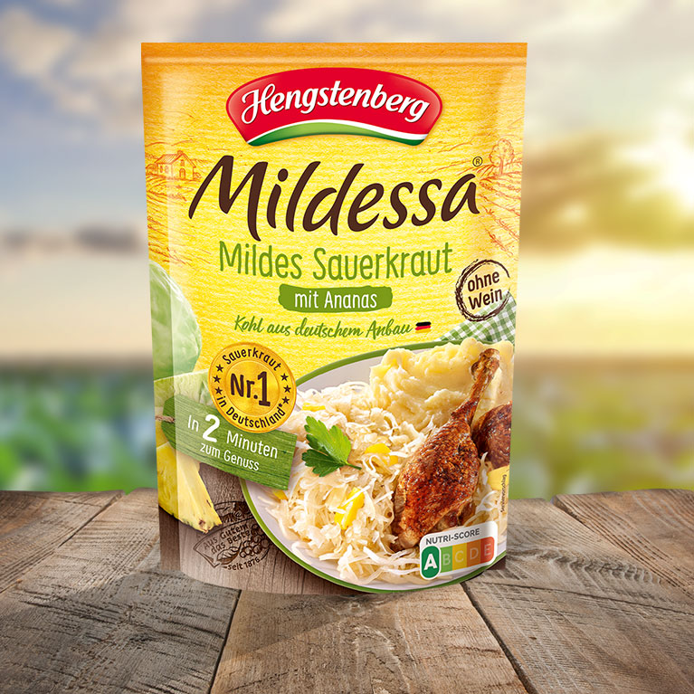 Mildessa Mildes Sauerkraut verfeinert mit Ananas