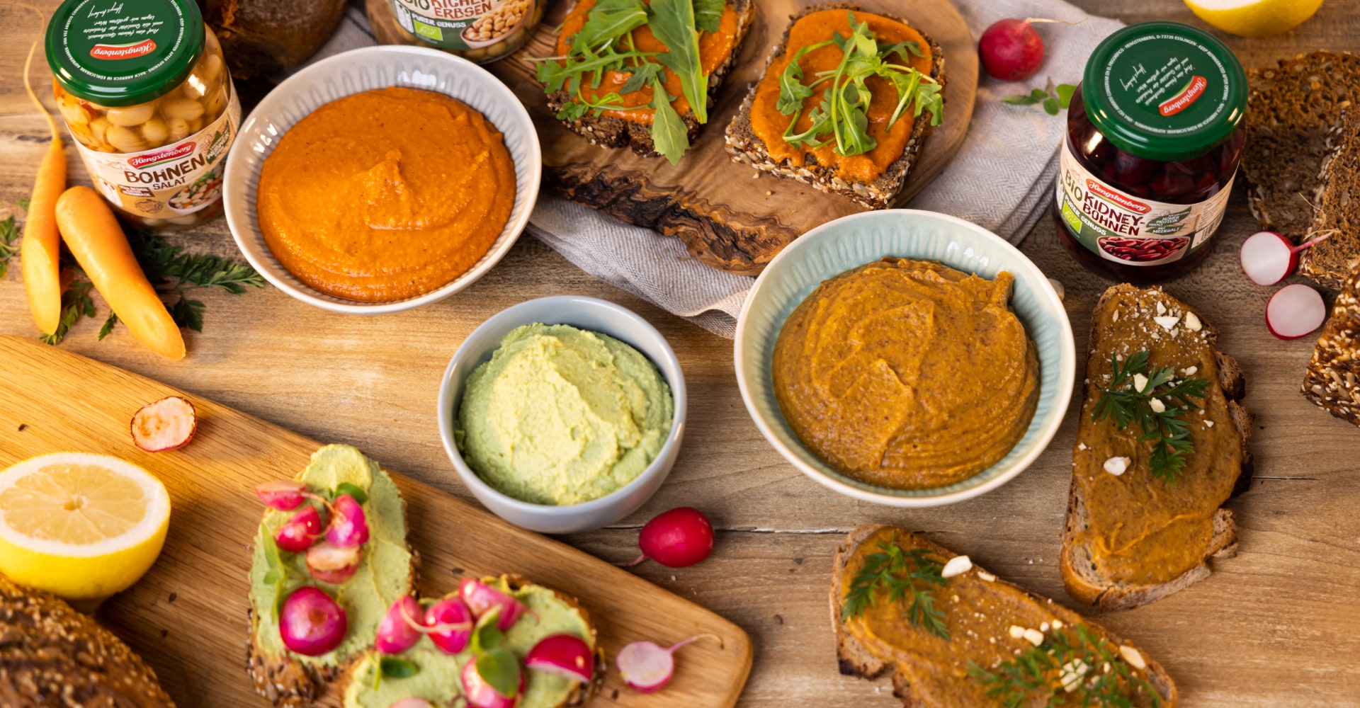 3 vegane Aufstriche für die Brotzeit