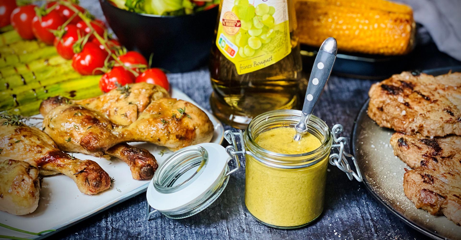 Leckere Honig-Senf-Marinade