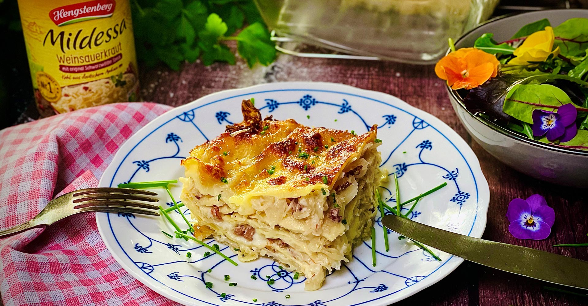 Sauerkraut-Lasagne