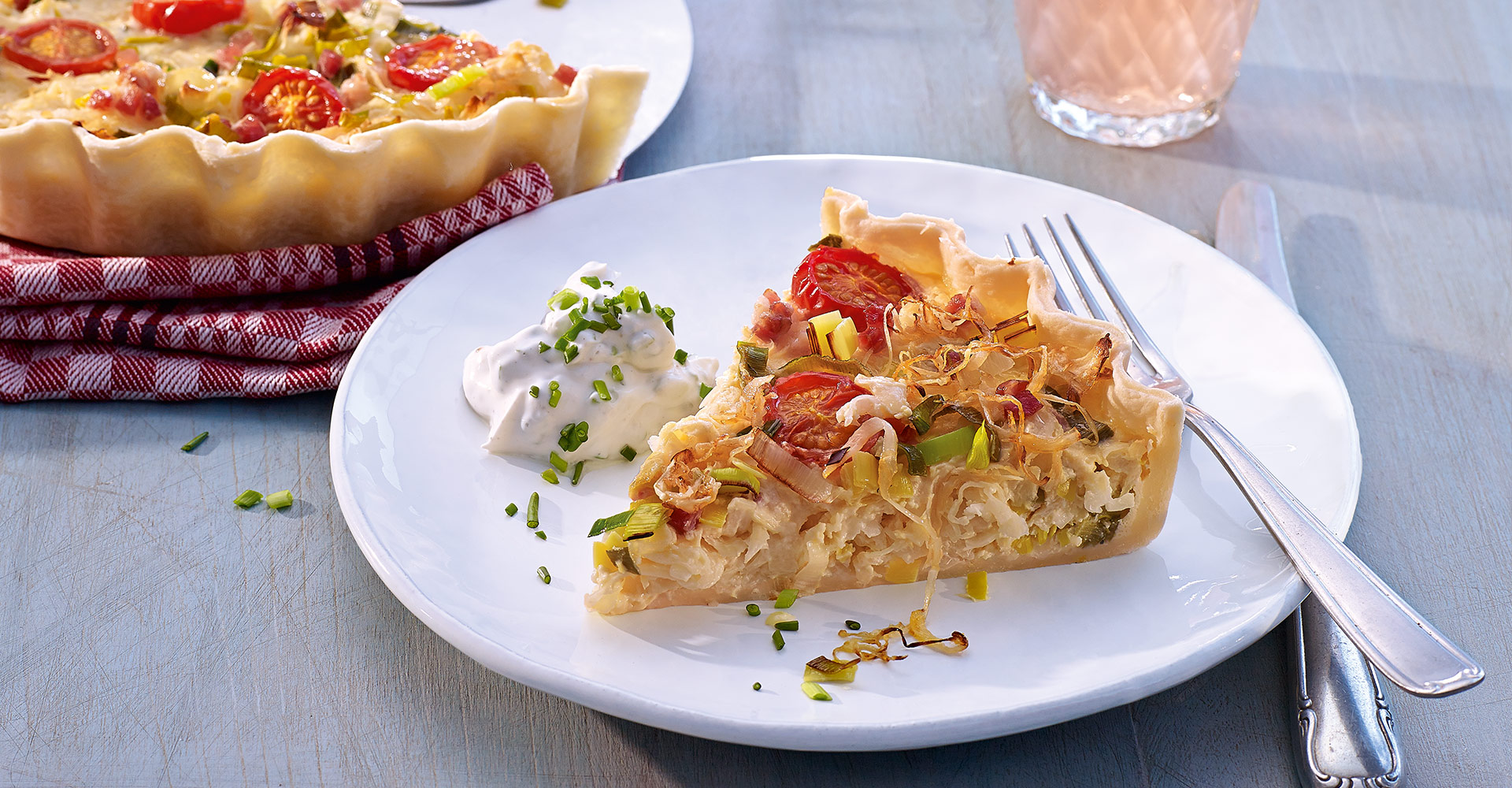 Sauerkraut Quiche mit Apfel und Speck | Hengstenberg