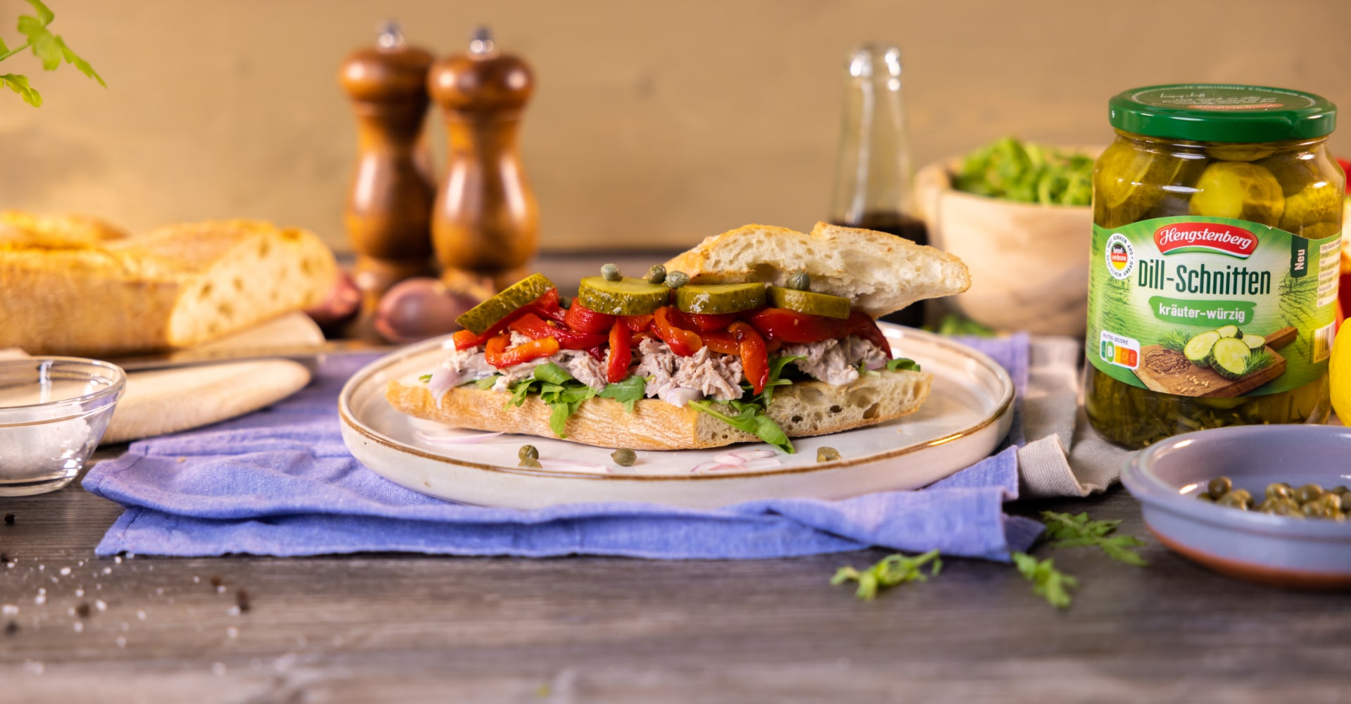 Thunfisch-Baguette mit selbst gemachter Mayo | Hengstenberg