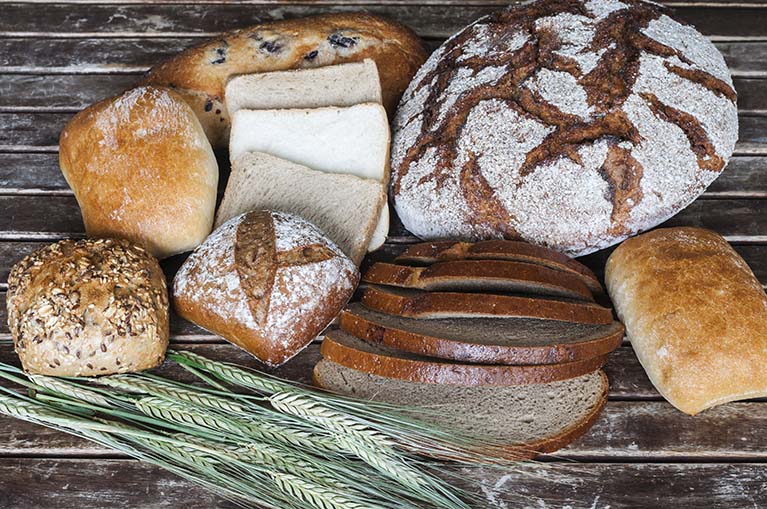 verschiedene Brotsorten